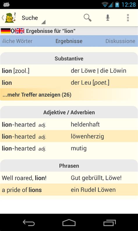 leo übersetzer deutsch englisch|More.